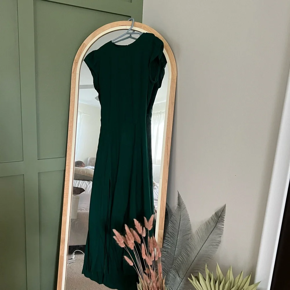Green Reformation Gavin Midi Dress - Picture 4 of 5